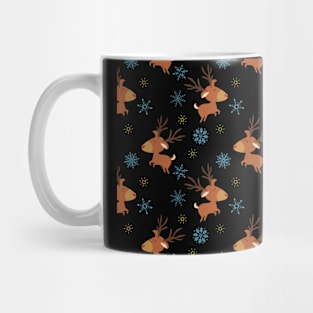 Christmas Reindeer Pattern Mug